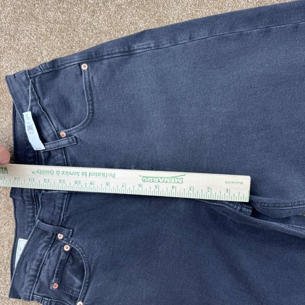 Gap High Rise Stride Jeans Womens 31 12T Washed Black Wide Leg Tall NWT - $80 - Picture 6 of 12